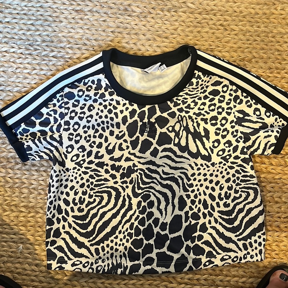 Kids zebra print short sleeve